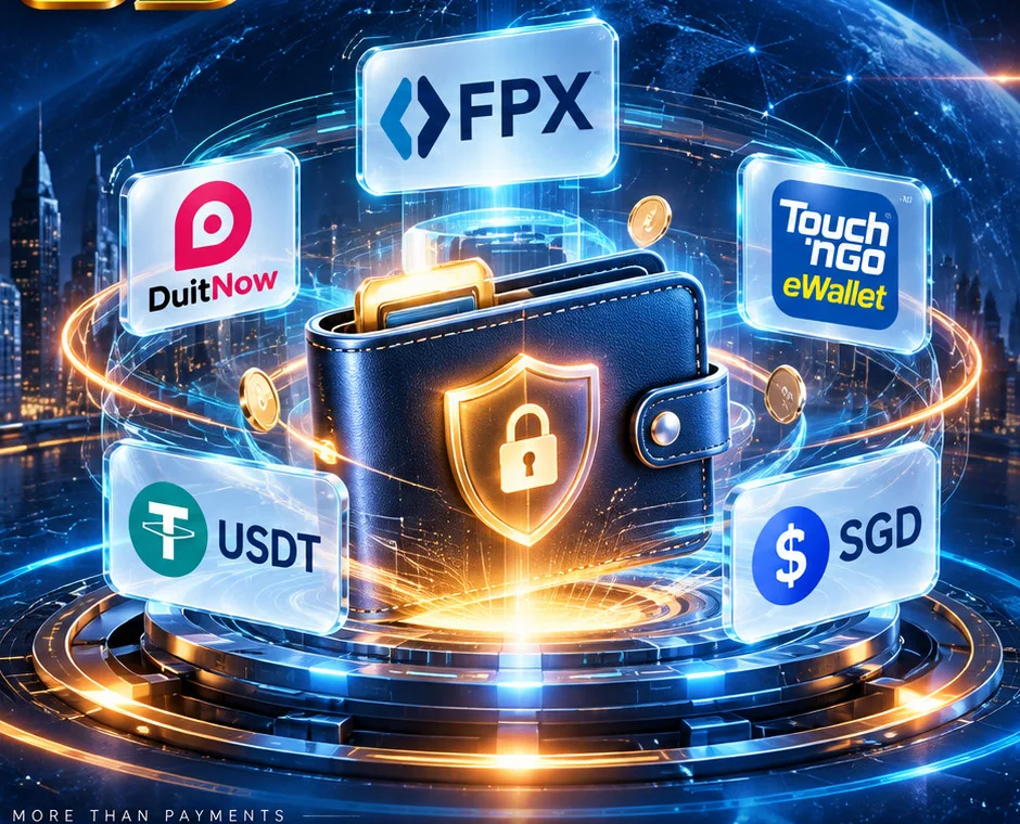 G9 payment methods: FPX, DuitNow, Touch 'n Go eWallet, USDT and SGD